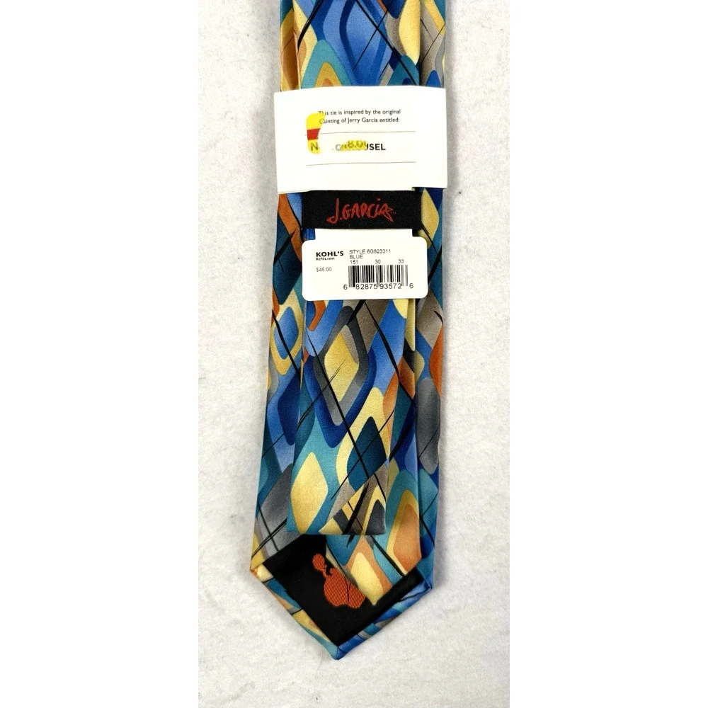 NWT J. Garcia Carousel tie NWT Graphic Grateful Dead Collectors Edition Vintage